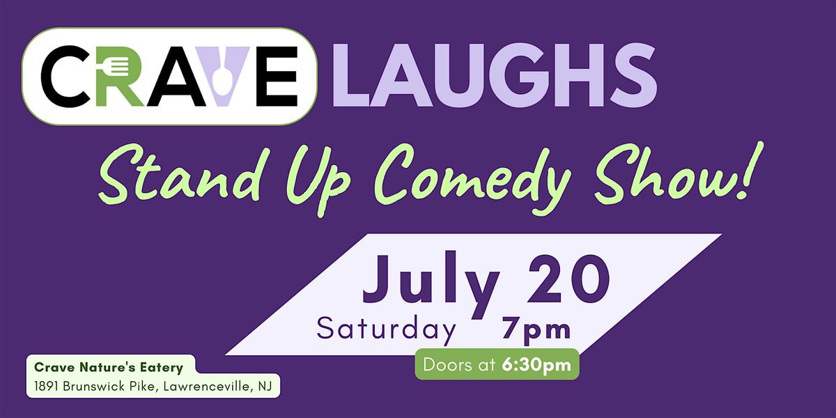 Saturday Night Comedy Show at Crave in Lawrenceville, NJ
