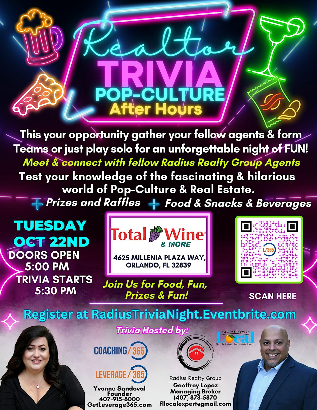 Radius Realty Group - Realtor Trivia Social: "Pop-Culture Edition"