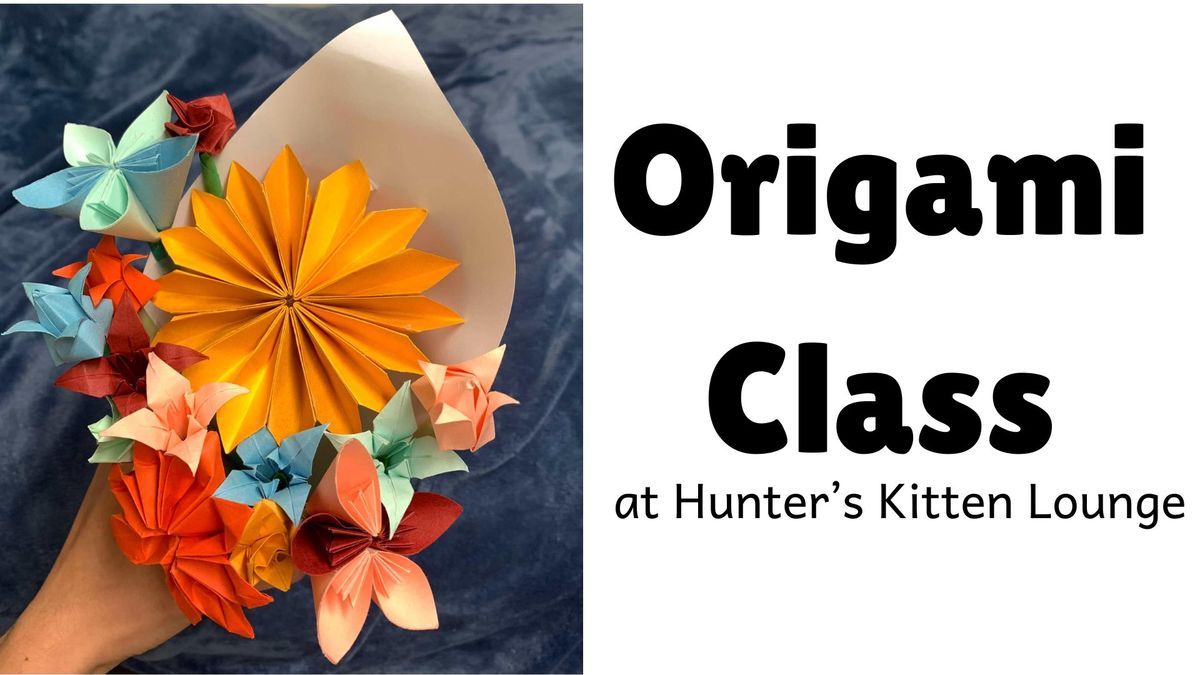 Origami Class with Cats 