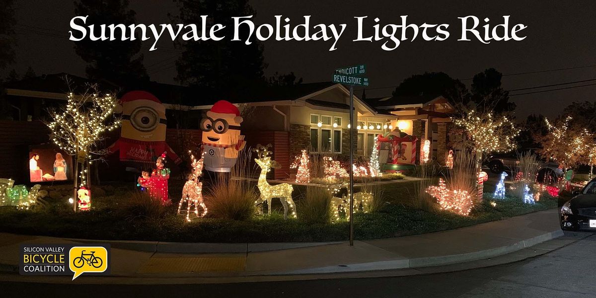 Sunnyvale Holiday Lights Ride, Serra Park, Sunnyvale, 18 December 2021