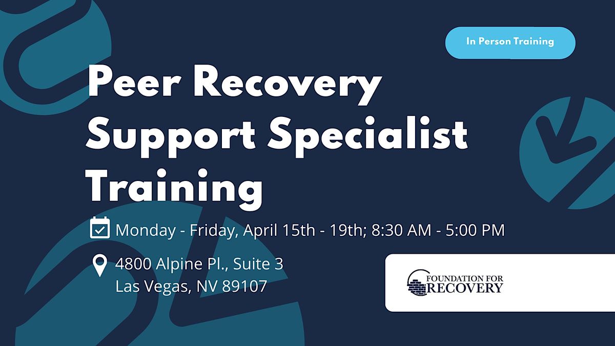 Peer Recovery Support Specialist Training