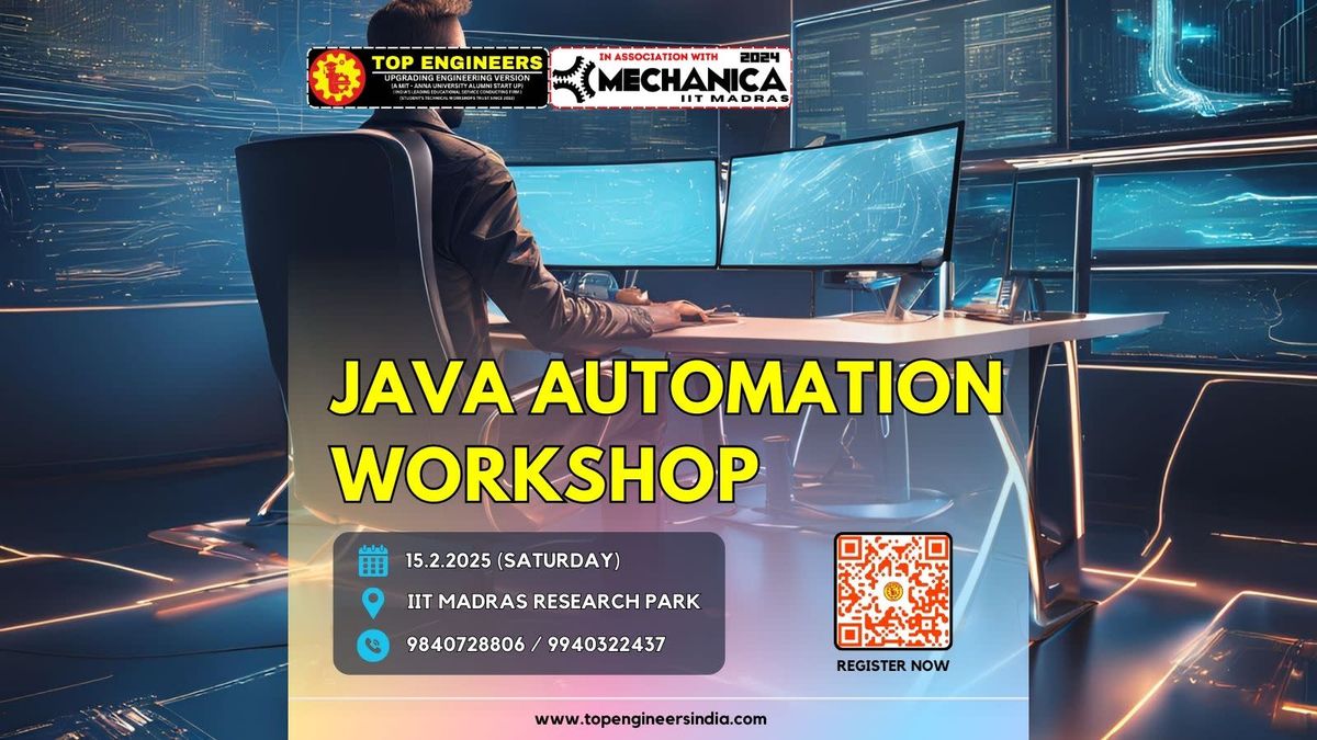 JAVA AUTOMATION USING SELENIUM WORKSHOP @ IIT MADRAS RESEARCH PARK