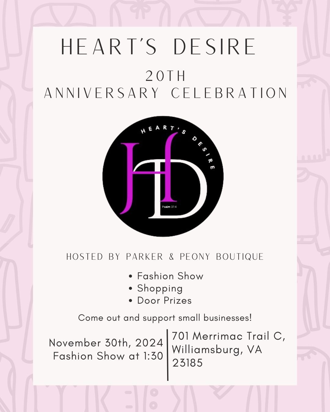 Heart\u2019s Desire Fashion Show