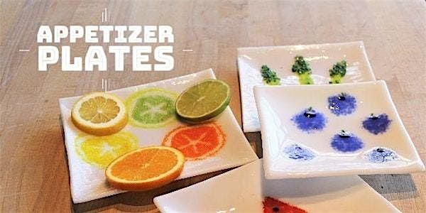 Summer Appetizer Plate  | Fused Glass db Studio