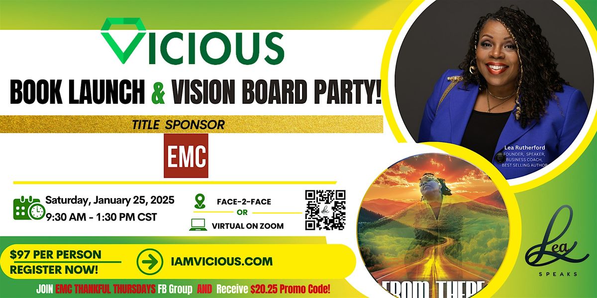 2025 V.I.C.I.O.U.S. BOOK LAUNCH & VISION BOARD PARTY