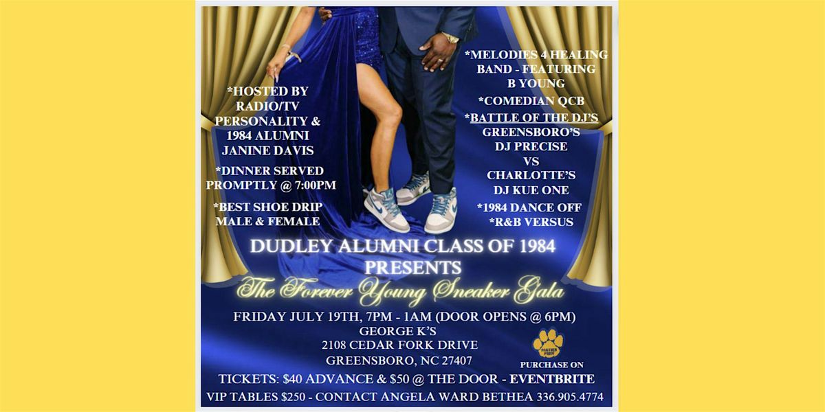 Dudley Alumni Class Of 1984 Presents The Forever Young Sneaker Gala