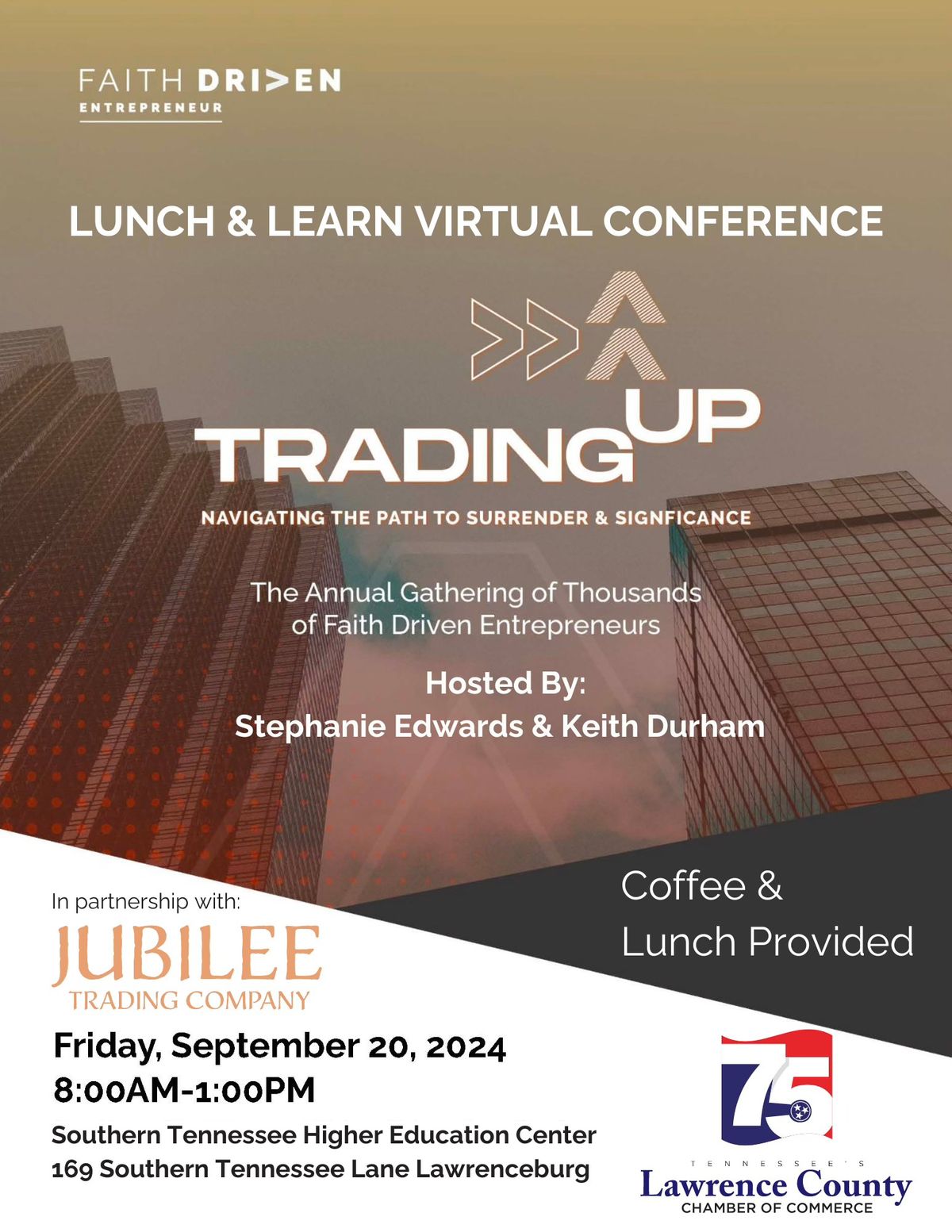 Faith Driven Entrepreneur Lunch & Learn Virtual Conference