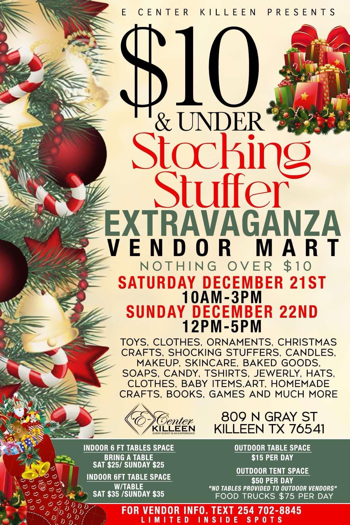 $10 & Under Stocking Stuffer Extravaganza Vendor Mart