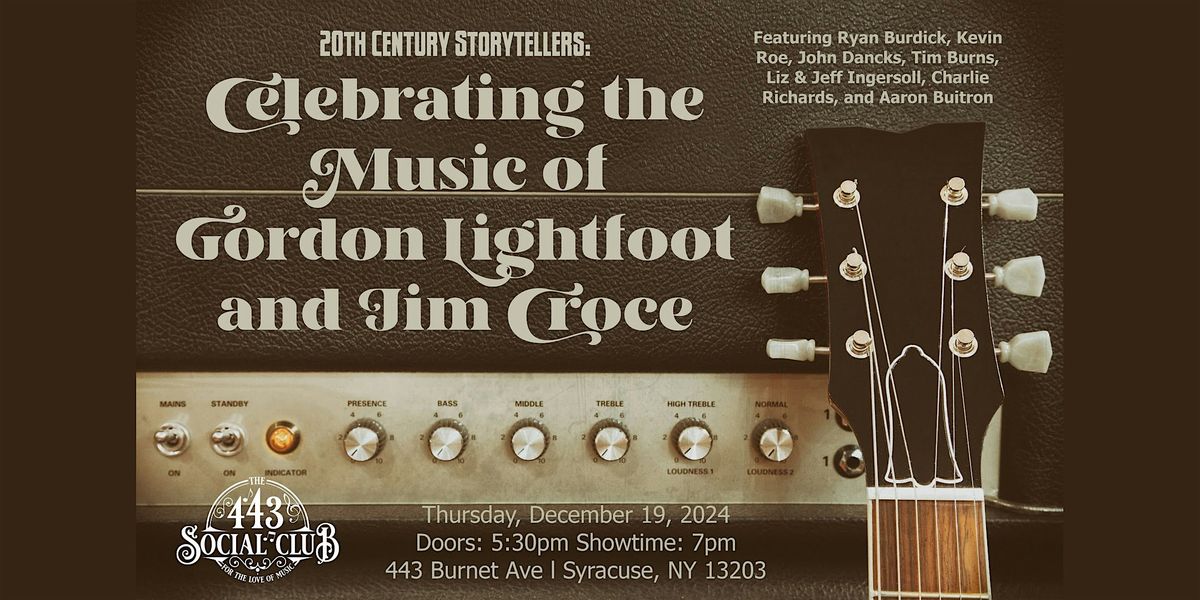 Celebrating the Music of Gordon Lightfoot and Jim Croce at the 443