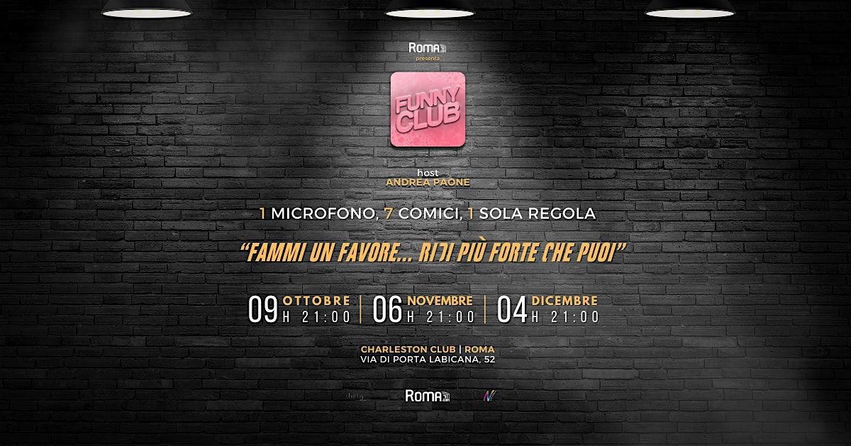 FUNNY CLUB - Stand Up Comedy Night | ROMA