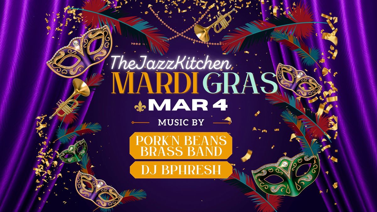 Mardi Gras Party 2025 featuring Pork N Beans Brass Band