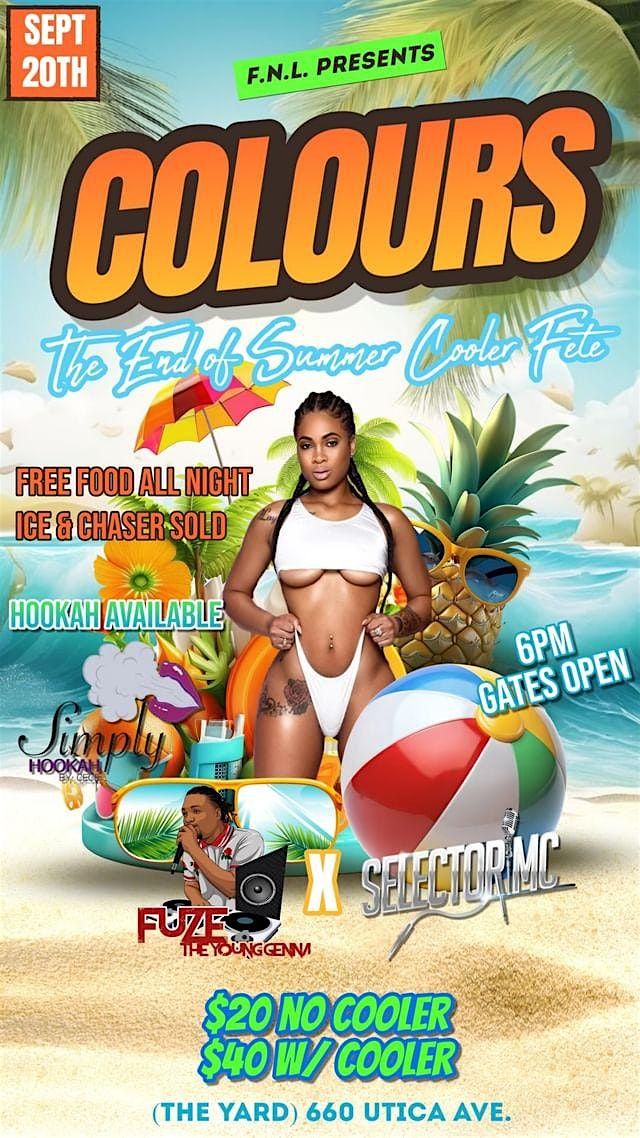 COLORS END OF SUMMER COOLER FETE