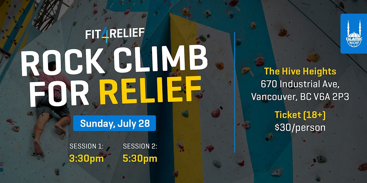 Rock Climb for Relief I Vancouver