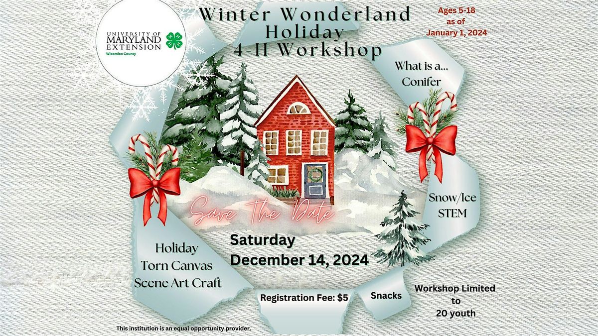 2024 Winter Wonderland  Holiday  4-H Workshop