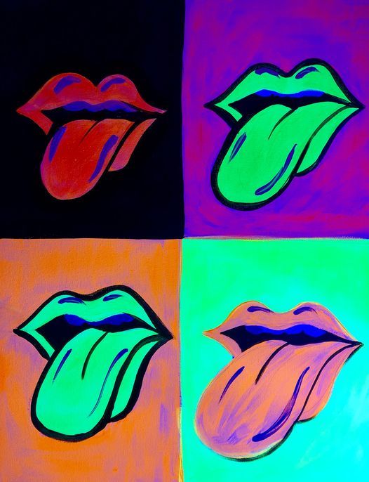 Paint & Wine Night - Rolling Stones