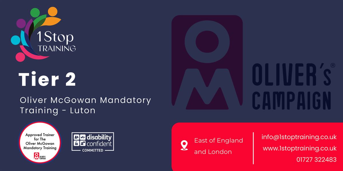 Tier 2 - Oliver McGowan Mandatory Training (Luton)