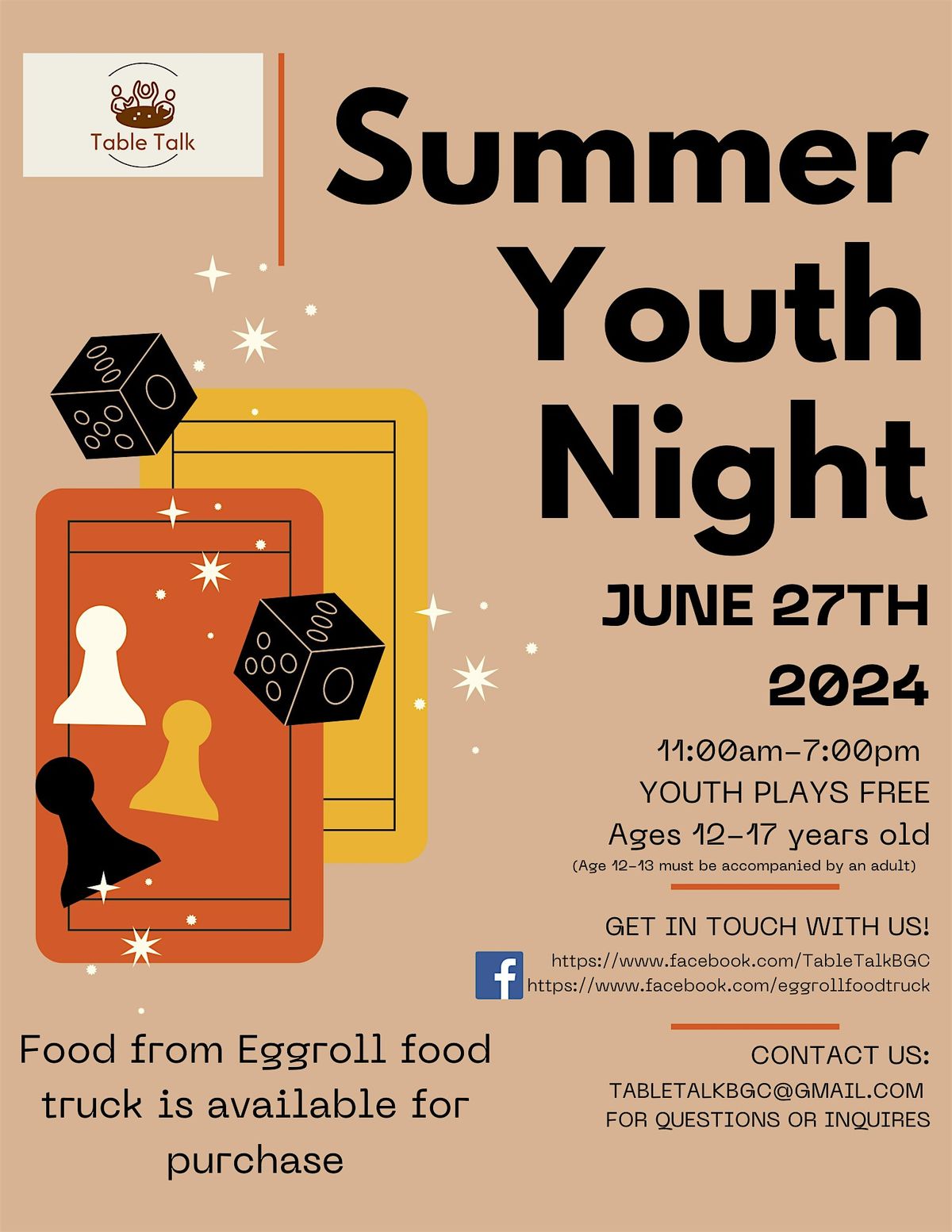 Table Talk: Summer Youth Night