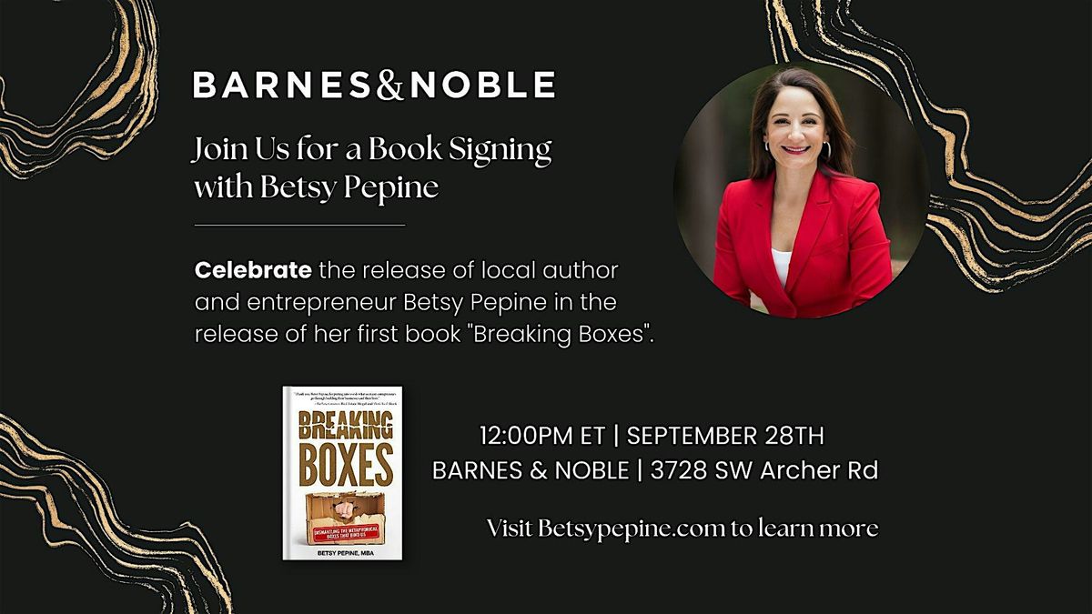 Join Us for a Book Signing with Betsy Pepine!