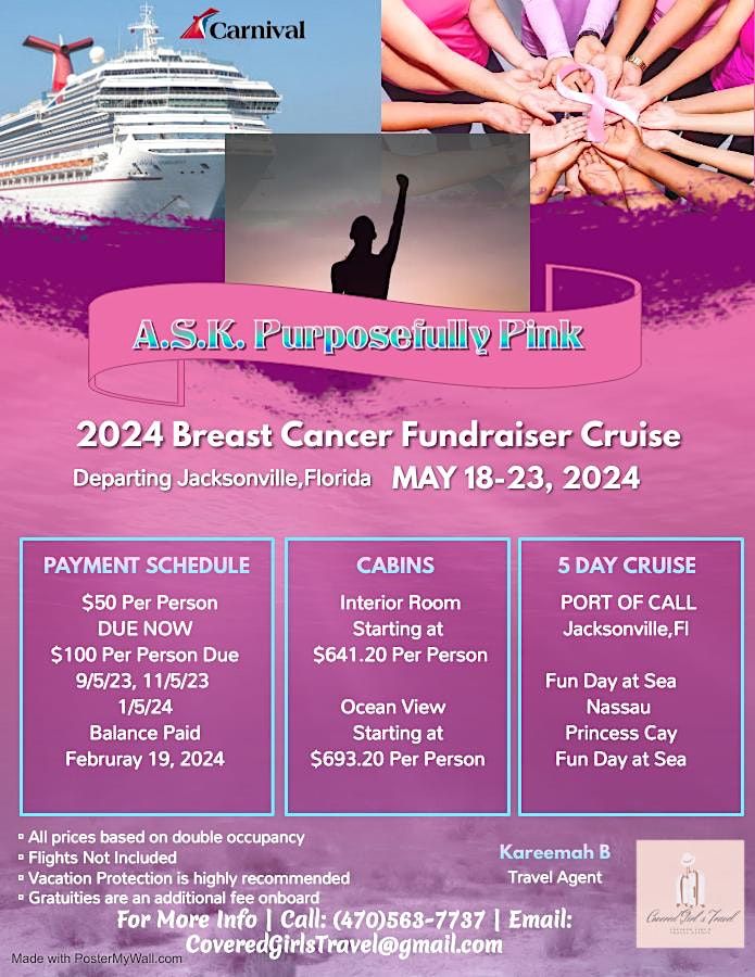 Breast Cancer FUNDRAISER CRUISE- REGISTRATION ONLY!