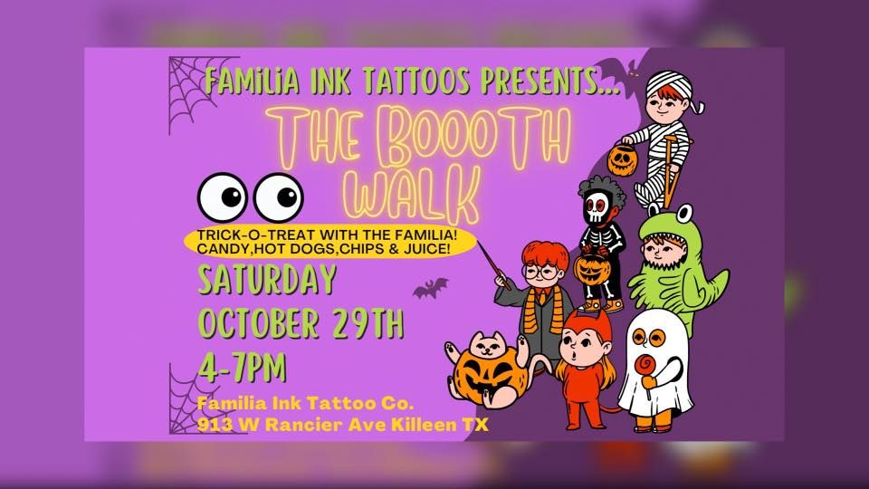 Familia Ink BOOOth Walk TrickoTreat Event, Familia Ink Tattoo Company