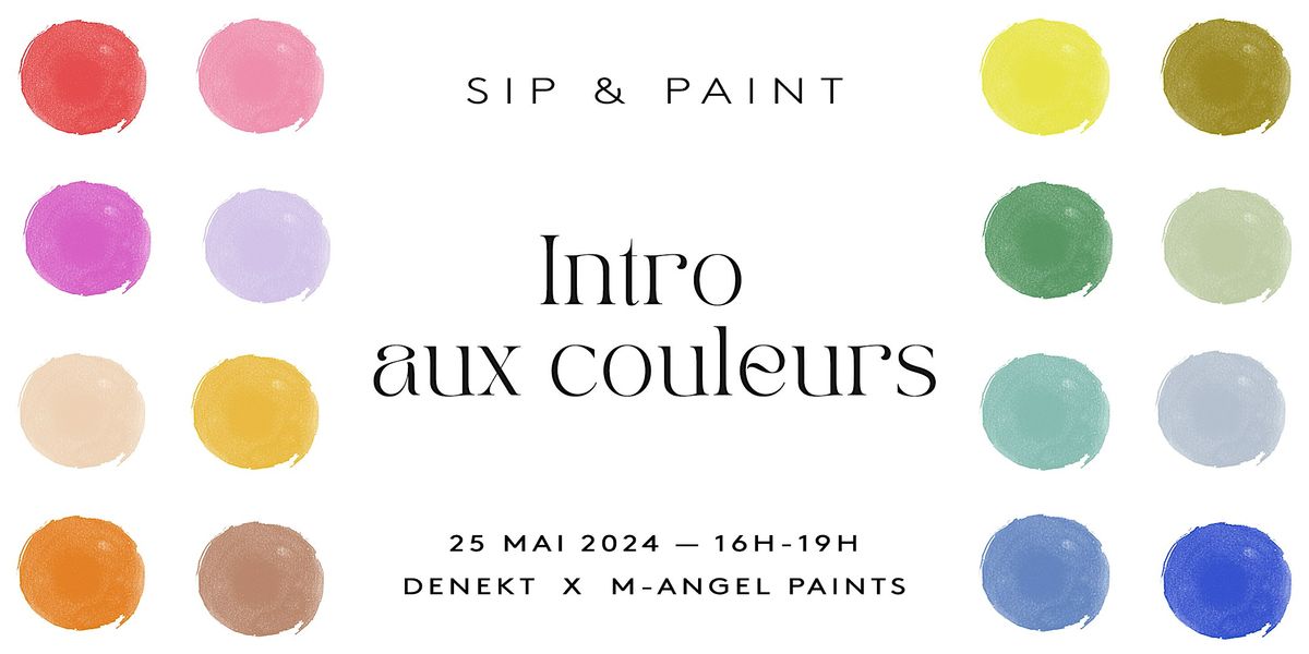 Sip & Paint - Introduction aux couleurs