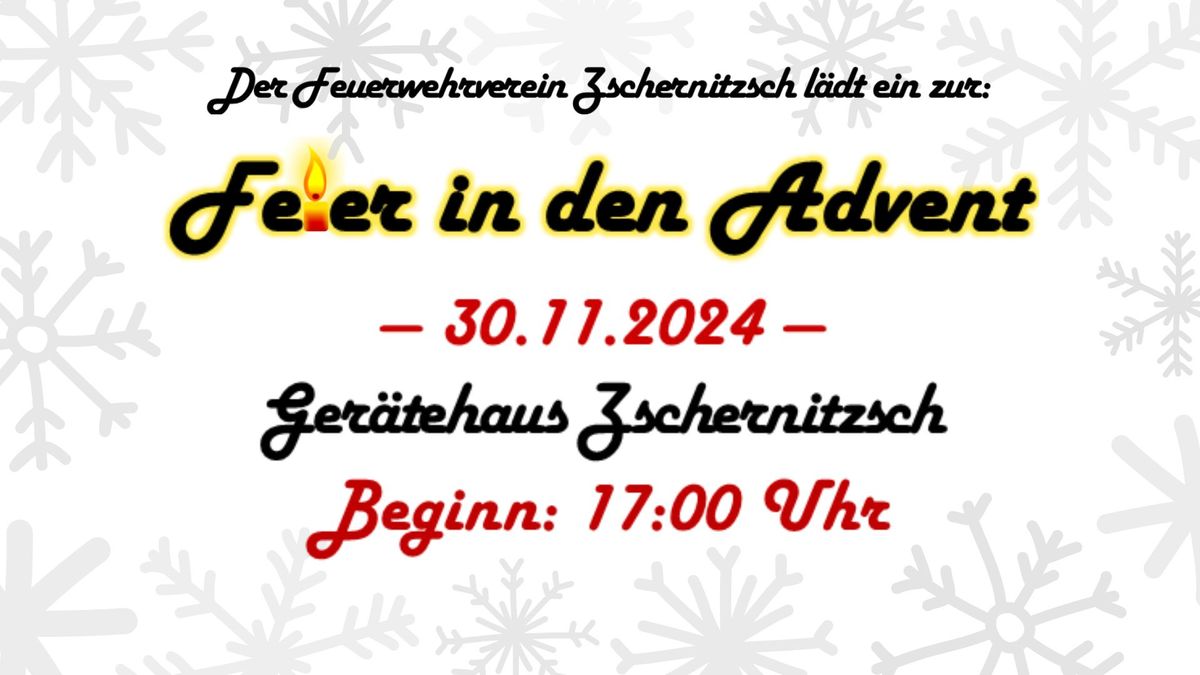 Feier in den Advent