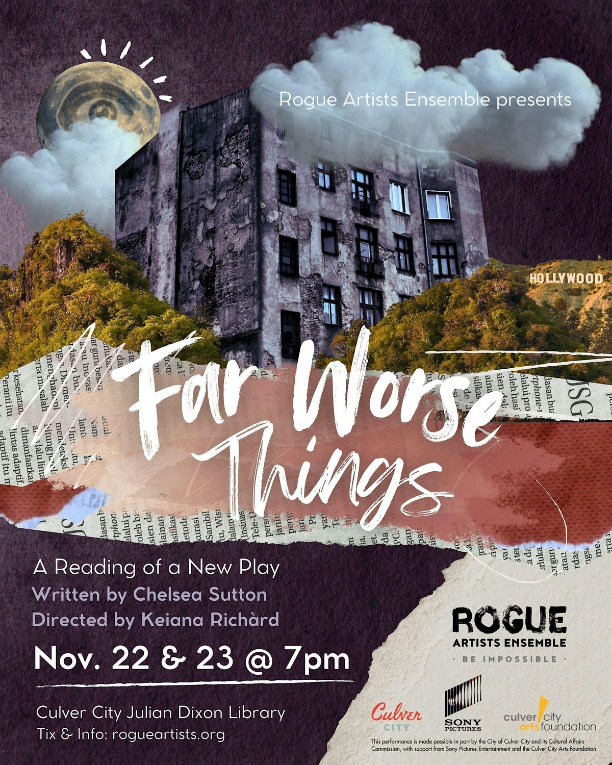 Play Reading: FAR WORSE THINGS