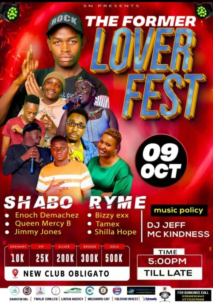 Former lover fest. By SHABO RYME