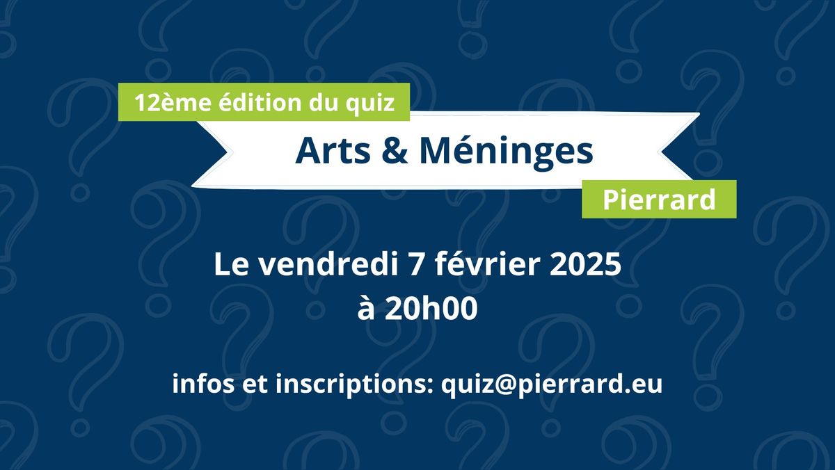 Quiz Arts et M\u00e9ninges 2025