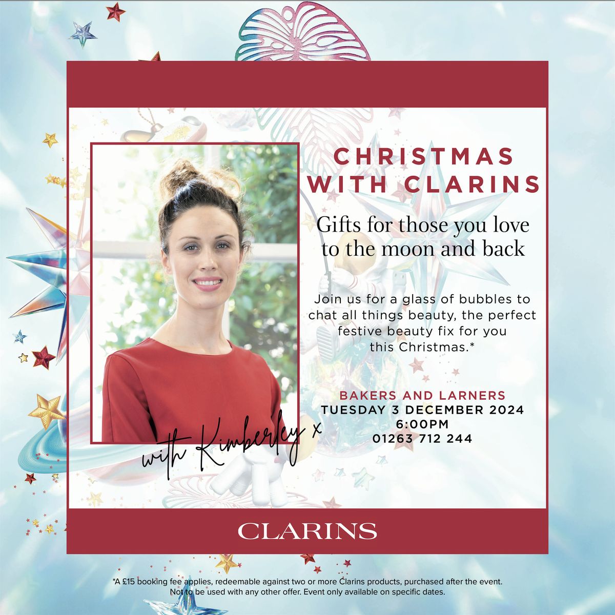 Christmas with Clarins at Bakers & Larners of Holt