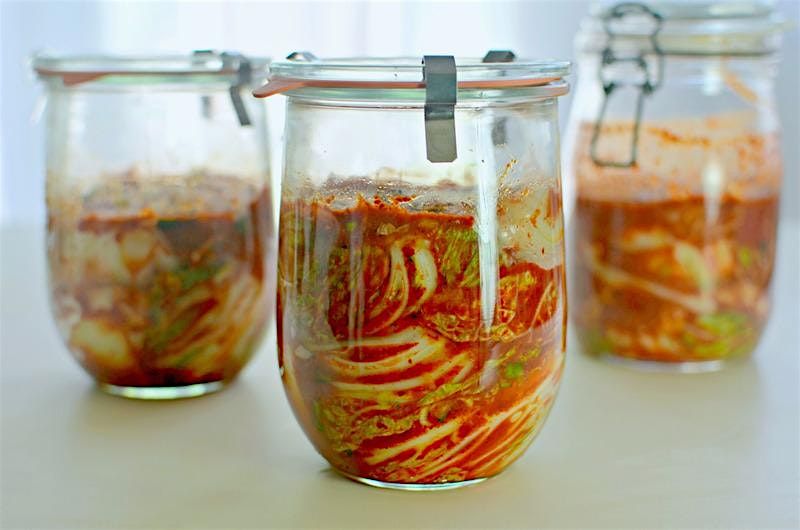 Fermenting Kimchi