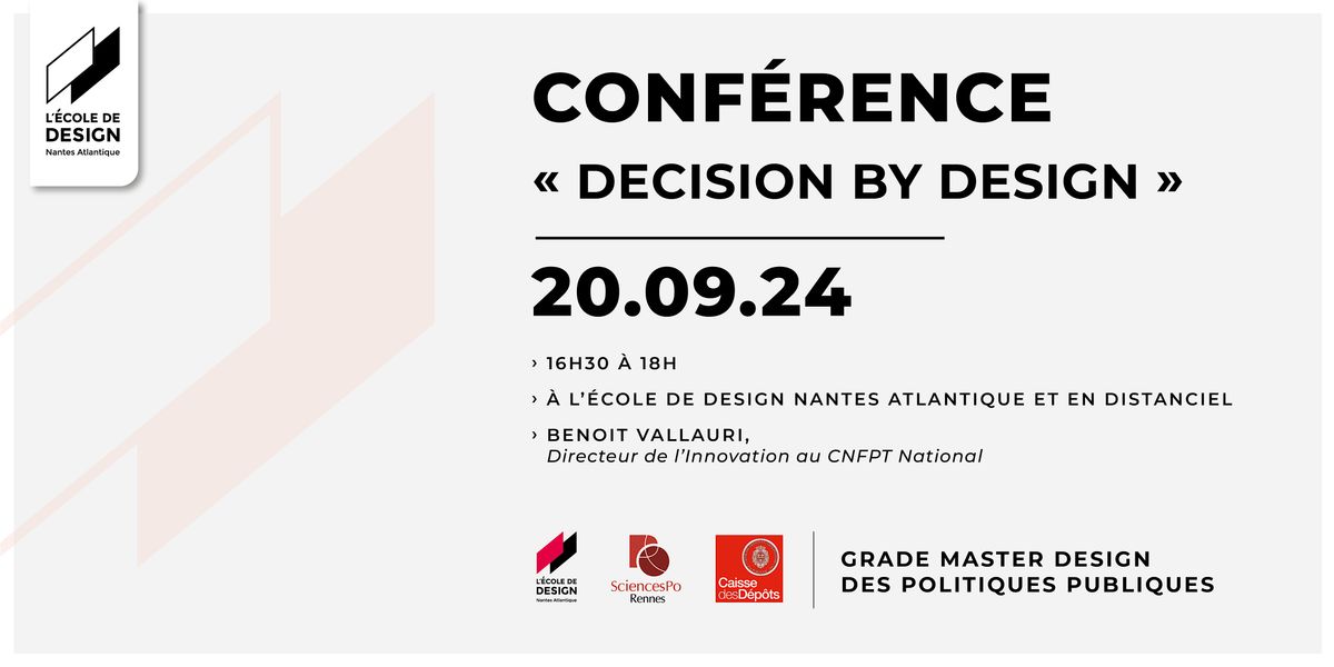 Conf\u00e9rence "Decision by design"