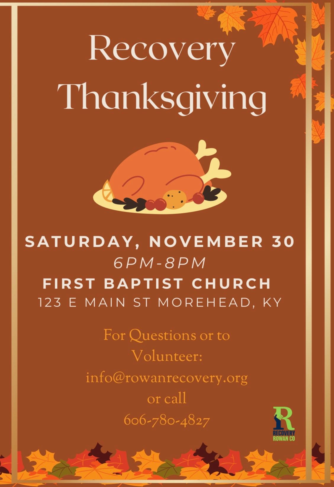 Recovery Thanksgiving