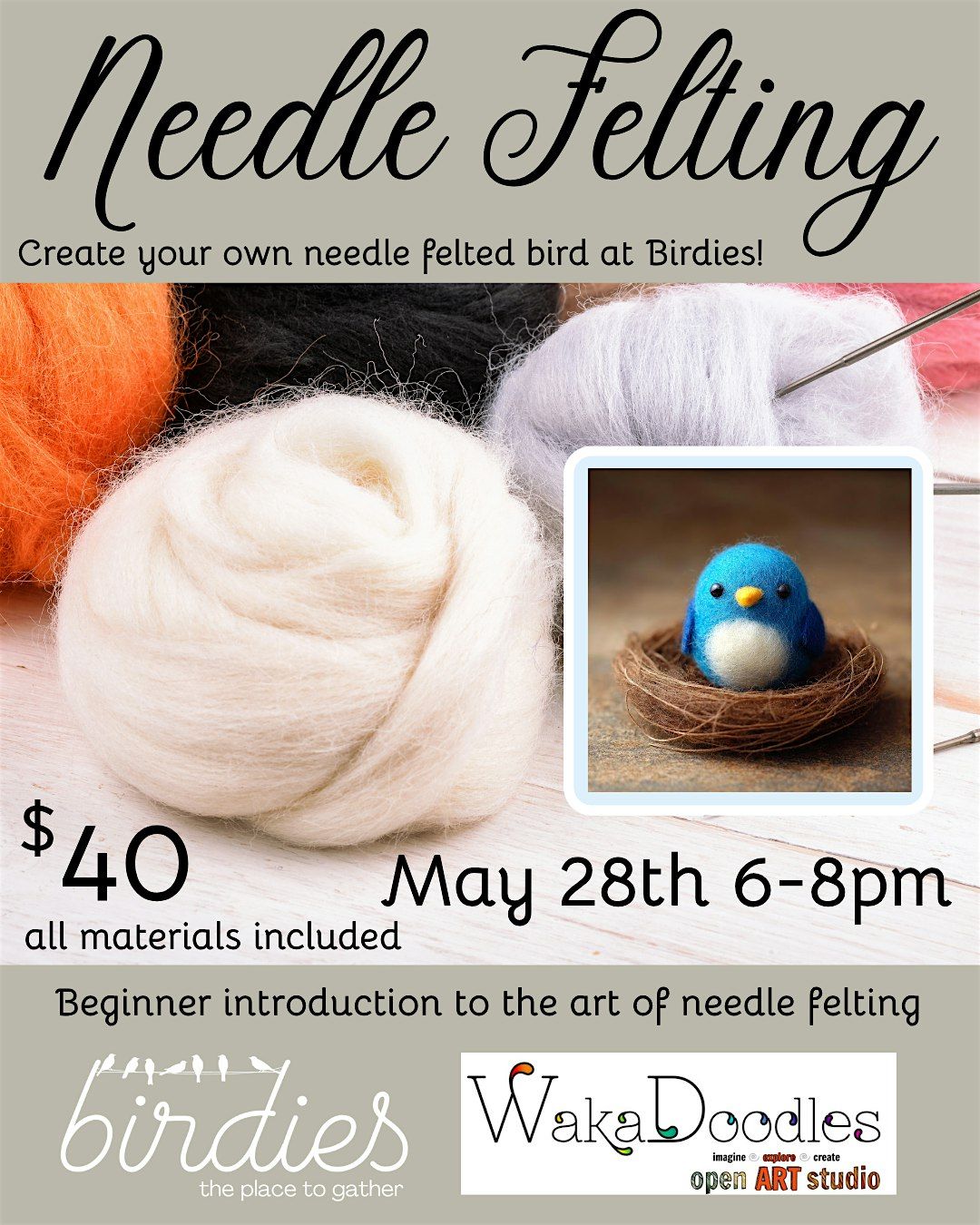 Needle Felted Birds!