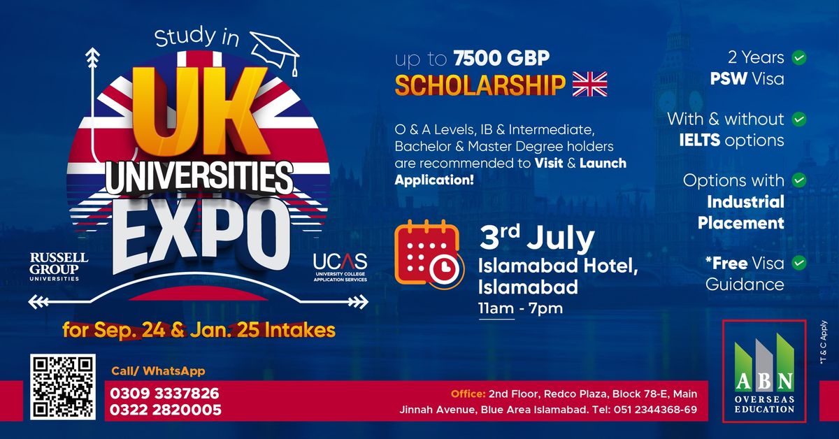 UK Universities Expo - Islamabad Hotel, Islamabad