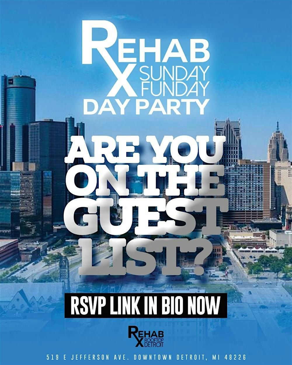 REHAB SUNDAYS DAY PARTY