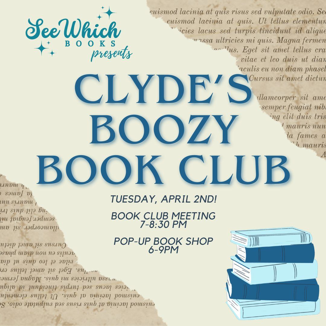 Clyde's Boozy Book Club\u2014June!