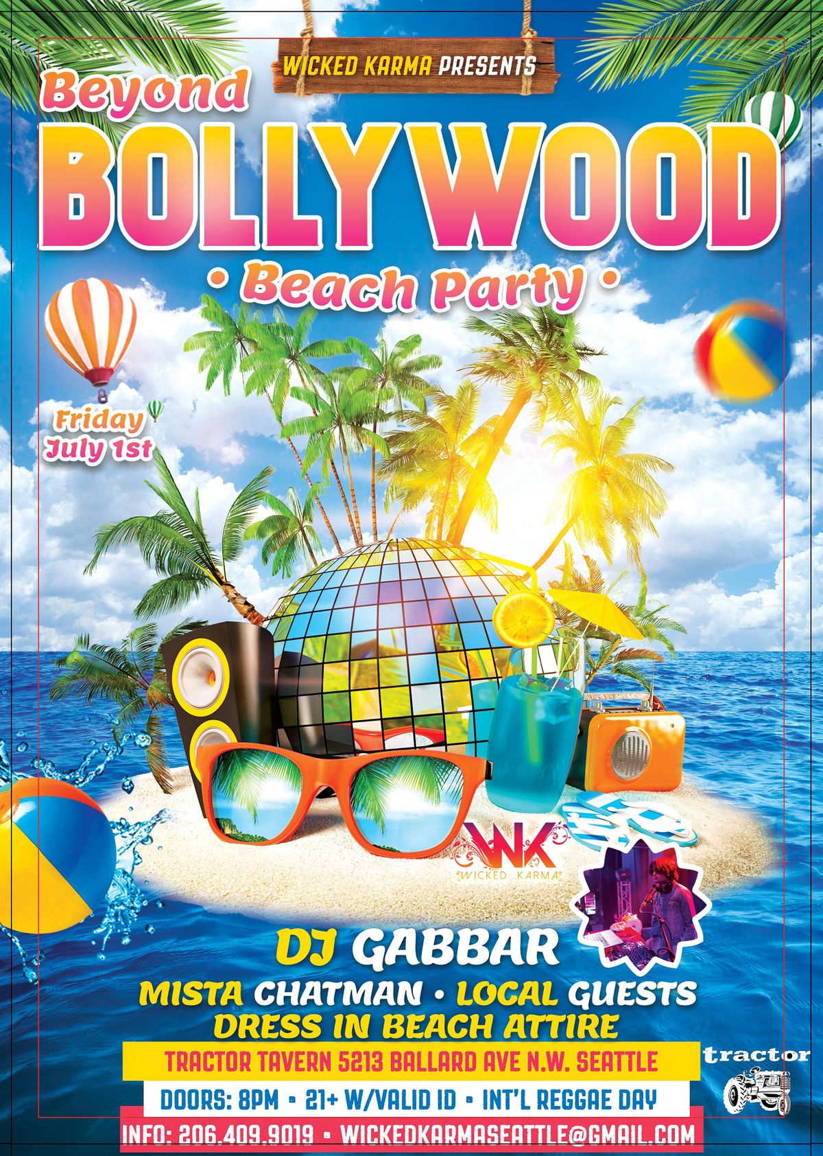 Beyond Bollywood Beach Party w\/DJ Gabbar
