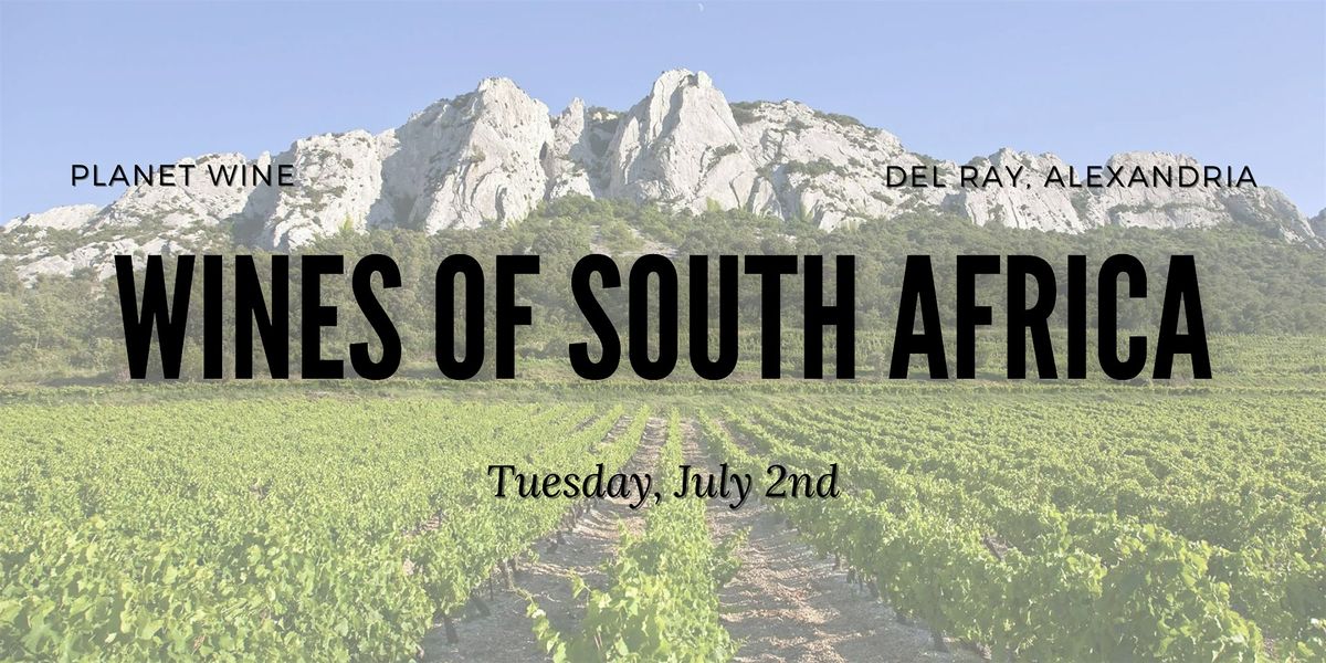 Planet Wine Class - Wines of South Africa