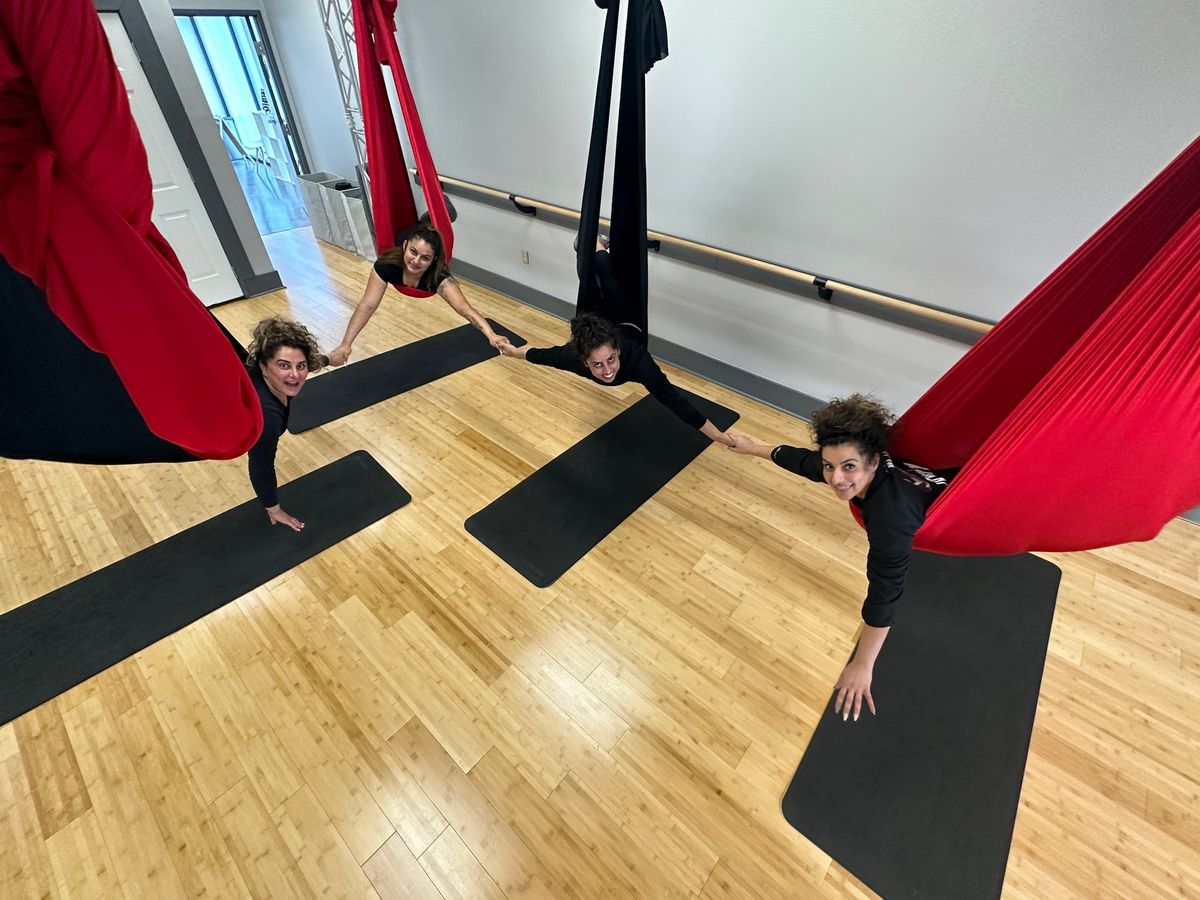 Mom\u2019s Day Out Aerial Yoga 