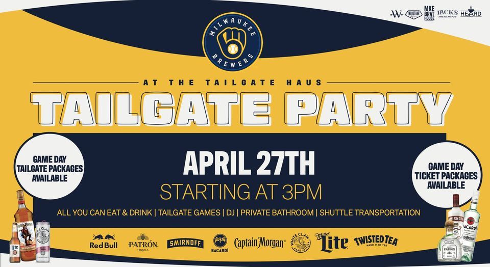 April 27th Brewers vs. Yankees Tailgate Party