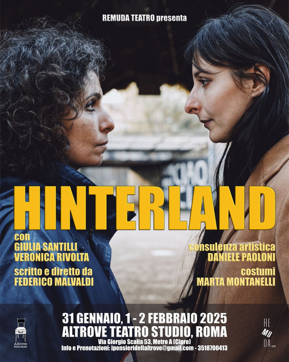 HINTERLAND - Prima Nazionale all'Altrove Teatro Studio