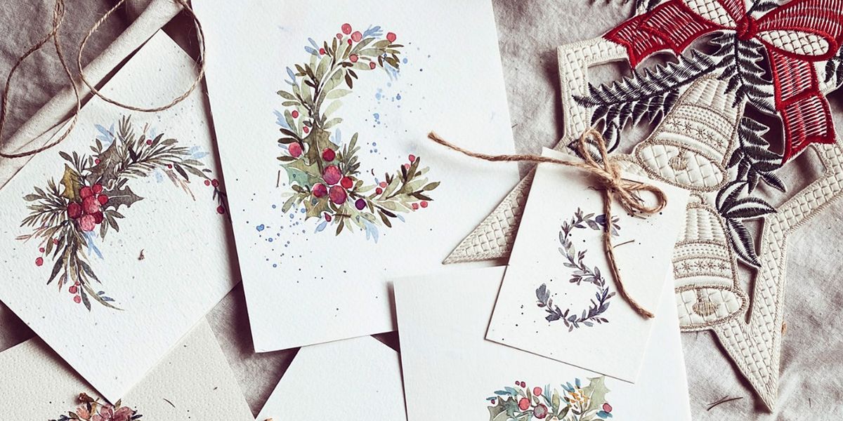 Floral Letters Watercolour (Christmas Edition) Workshop