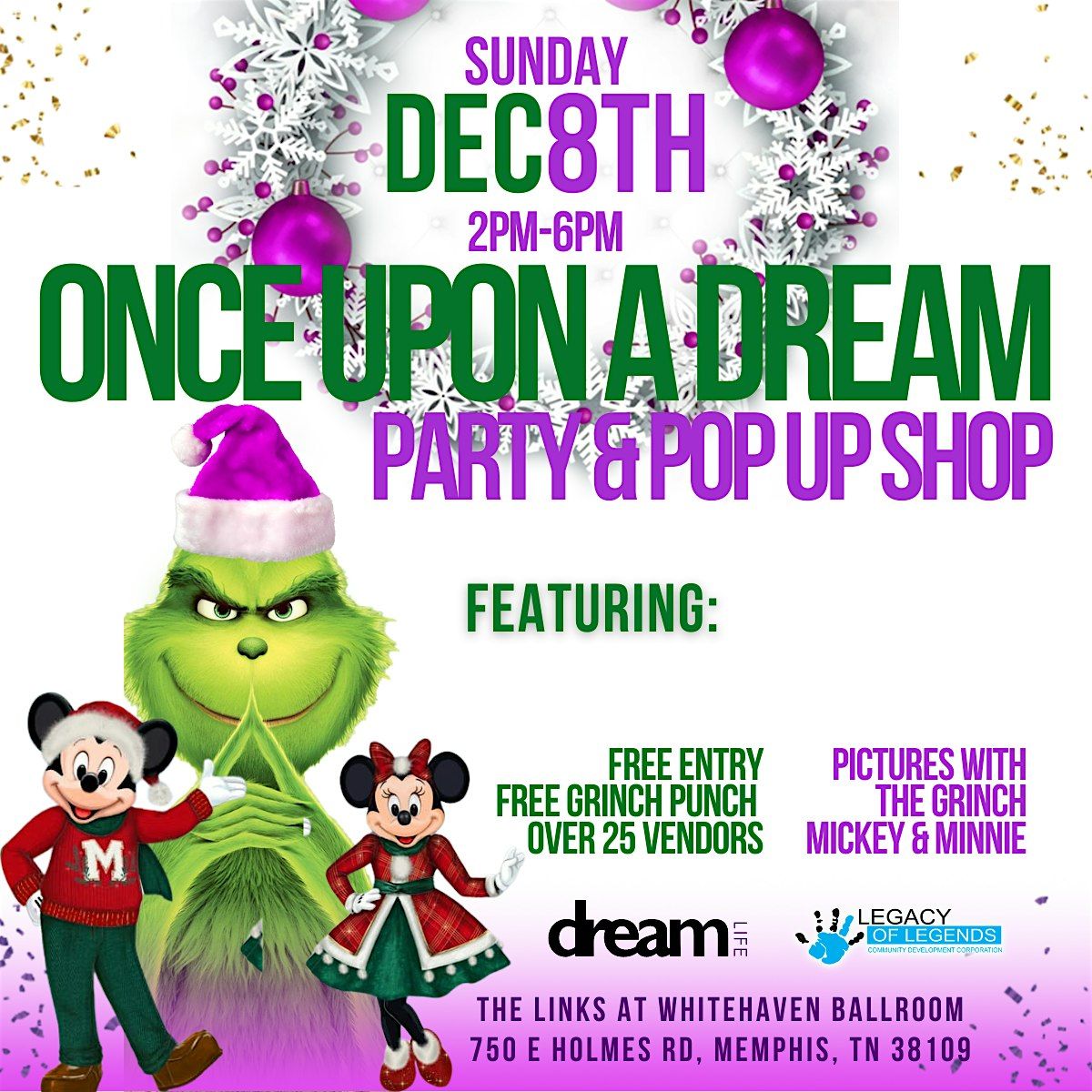 Once Upon a Dream Party & Pop-Up Shop