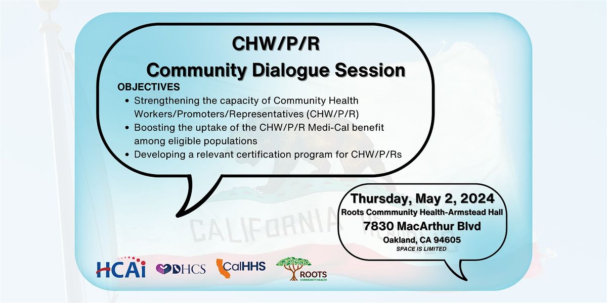 CHW\/P\/R Community Dialogue Session