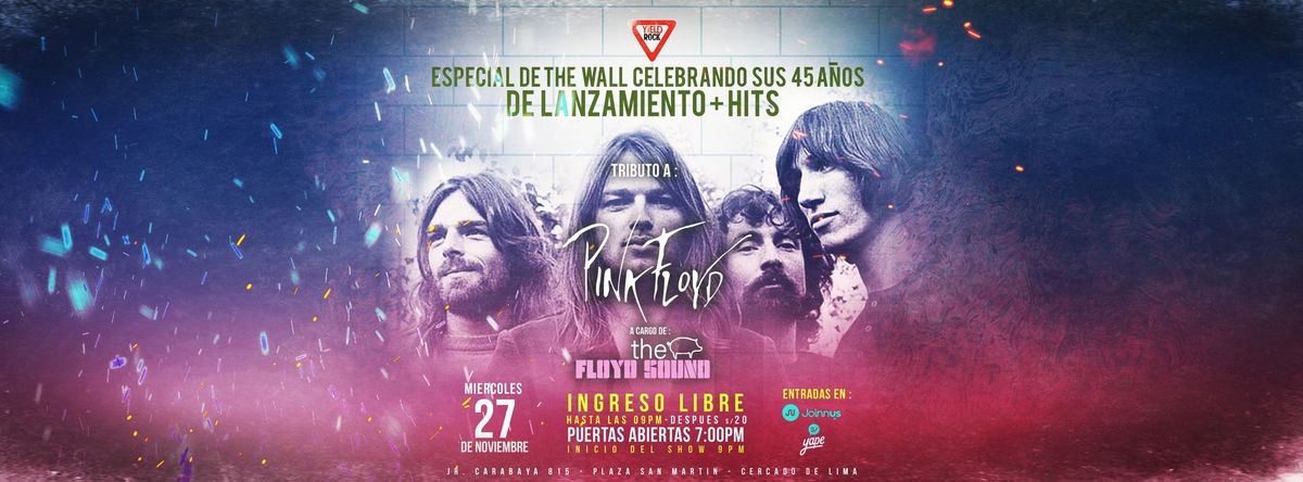 \ud83c\udfb8\ud83d\udc37 TRIBUTO A PINK FLOYD - 45 A\u00d1OS DEL THE WALL \ud83d\udc37\ud83c\udfb8