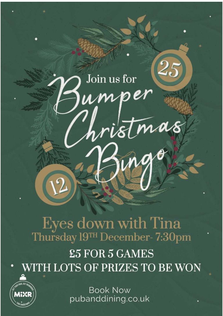 Bumper Christmas Bingo!