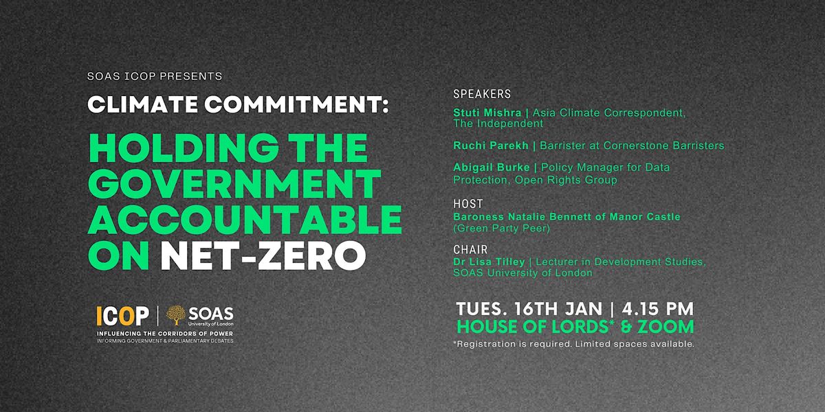 Climate Commitment: Holding the Government Accountable on Net-Zero ...