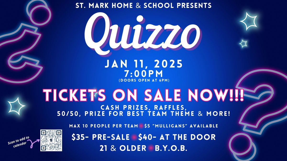 St. Mark Home & School presents QUIZZO