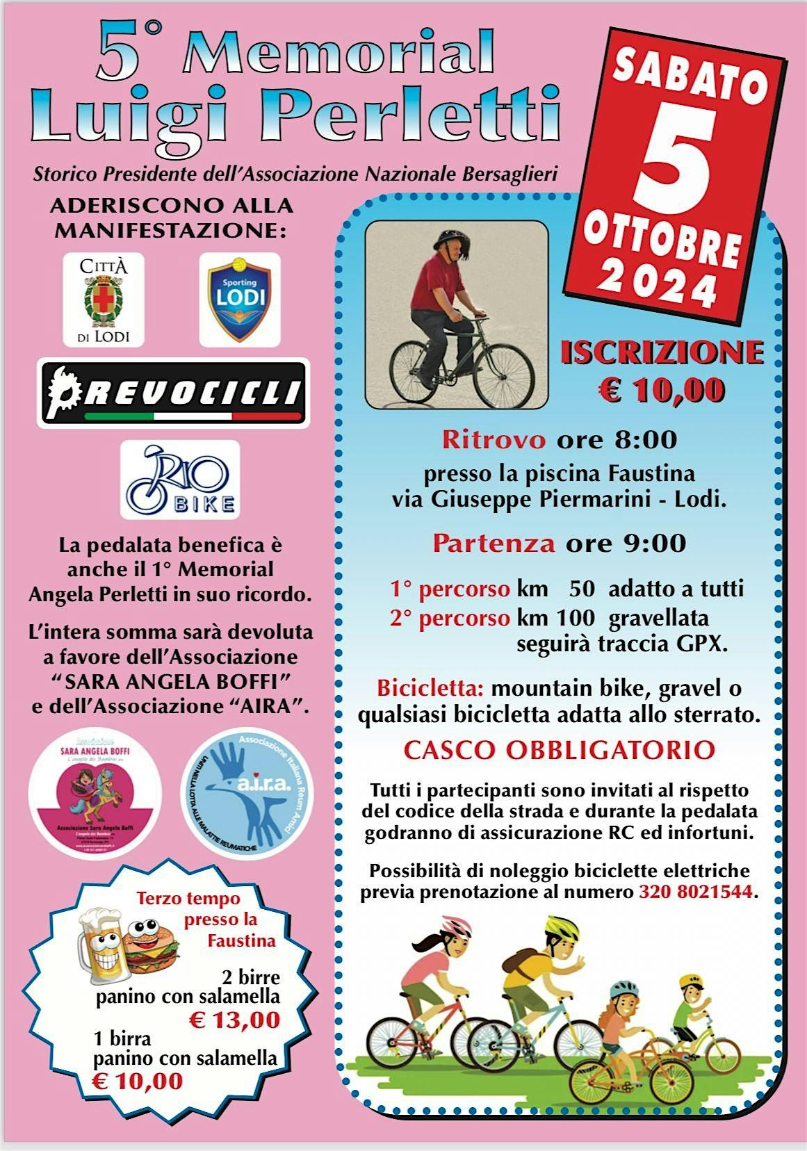 5\u00b0 memorial Luigi Perletti - pedalata gravel benefica